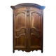 Dauphinoise wardrobe in Louis XV style in walnut, storage sideboard H:2.20m