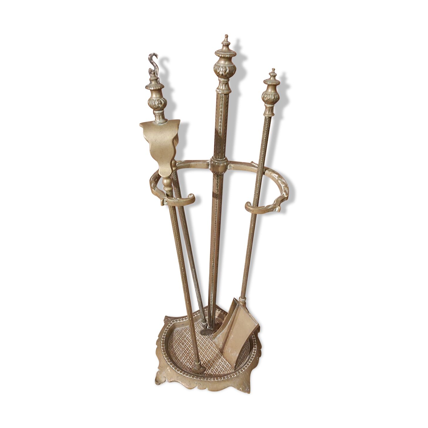 Bronze fireplace servant