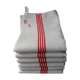 Set of 6 antique tea towels lined with ml