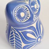 Midcentury ceramic owl figurine, Pablo Zabal, Chile, 1970s.