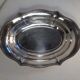 Serving dish in silver metal