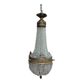 Lustre montgolfière 19 ème siècle