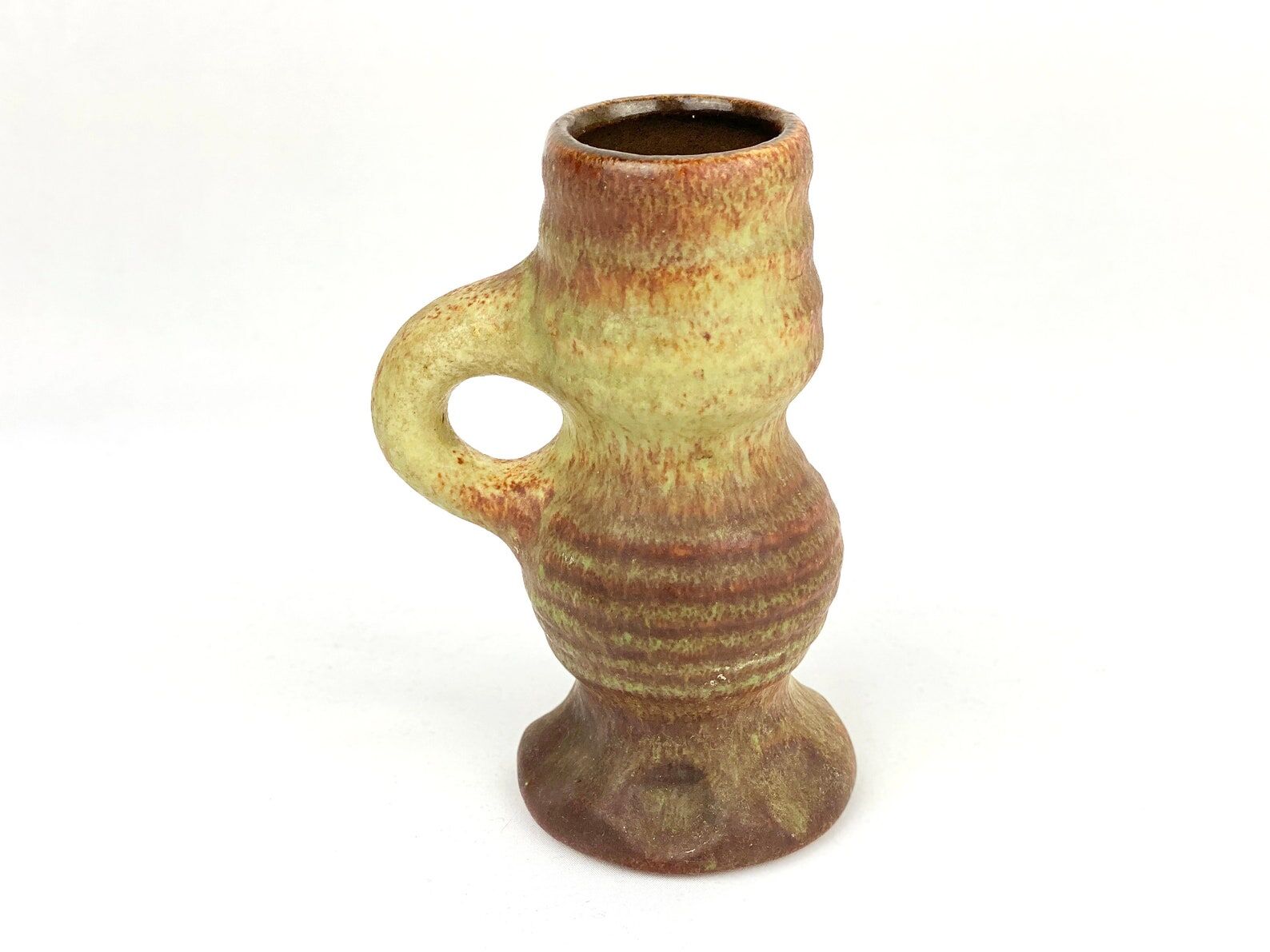 Vase en céramique vintage de Vest van Woerden poterie hollandaise
