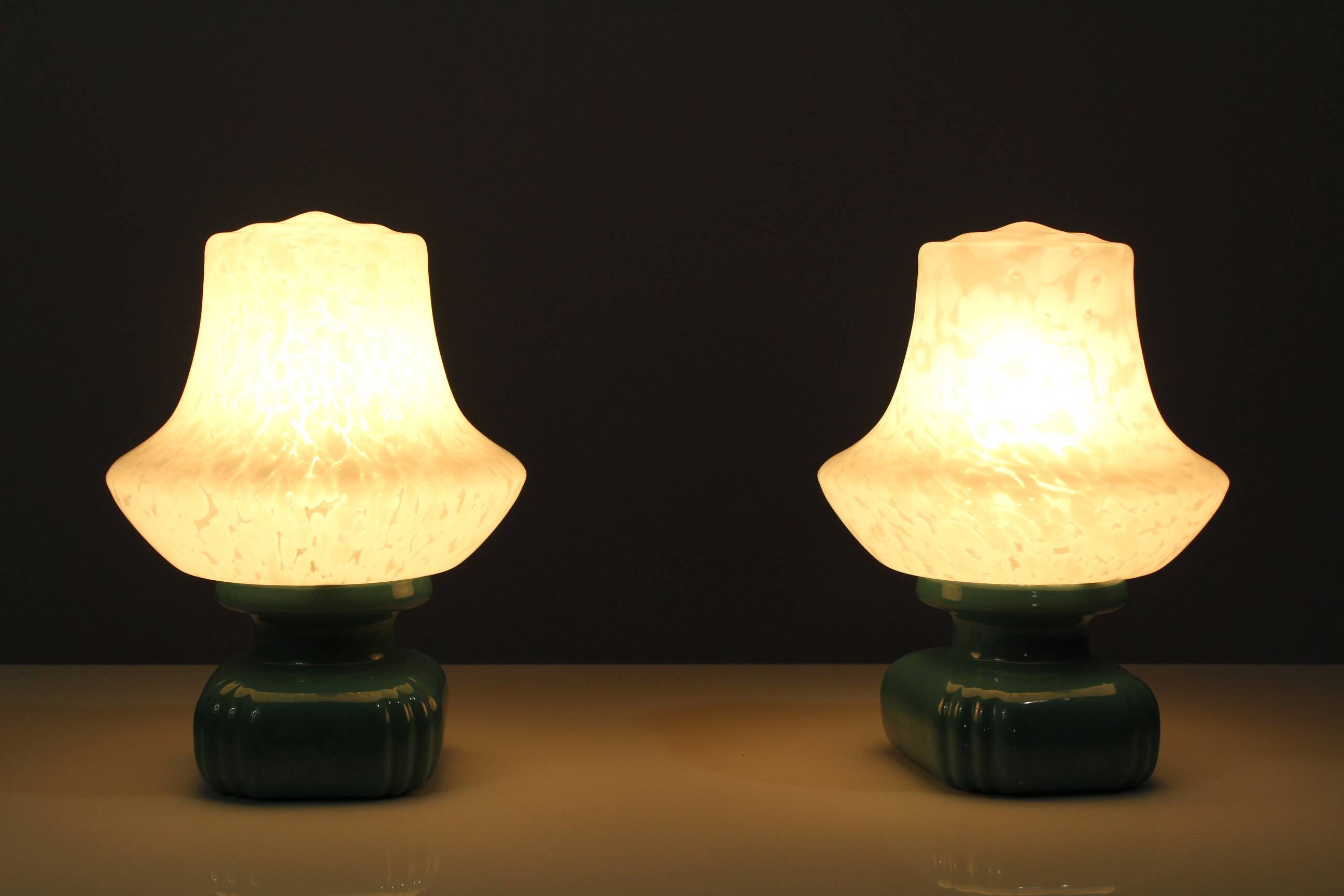 Lampes de chevet, lot de 2, années 1970