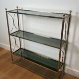 Neoclassical style silver-plated metal shelf attributed to the Jansen company