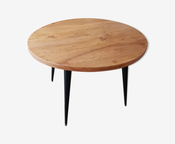 Table ronde chêne massif
