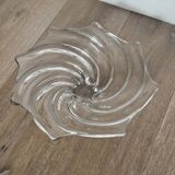 Vintage glass spiral trinket tray