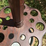 Coat rack on oak and zinc stand