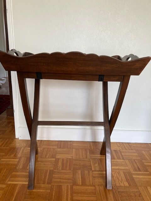 Table d'appoint pliante avec plateau amovible