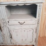 Old blue patinated buffet
