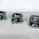 Mid-century modern set of three chrome plastic coat hangers Olaf Bohr 1960s