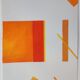 Orange minimalist geometric paint