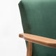 Fauteuil B-7727 polonais en velours vert années 1970.