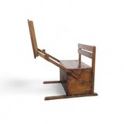 Bauhaus wooden kids folding school desk, 1920s