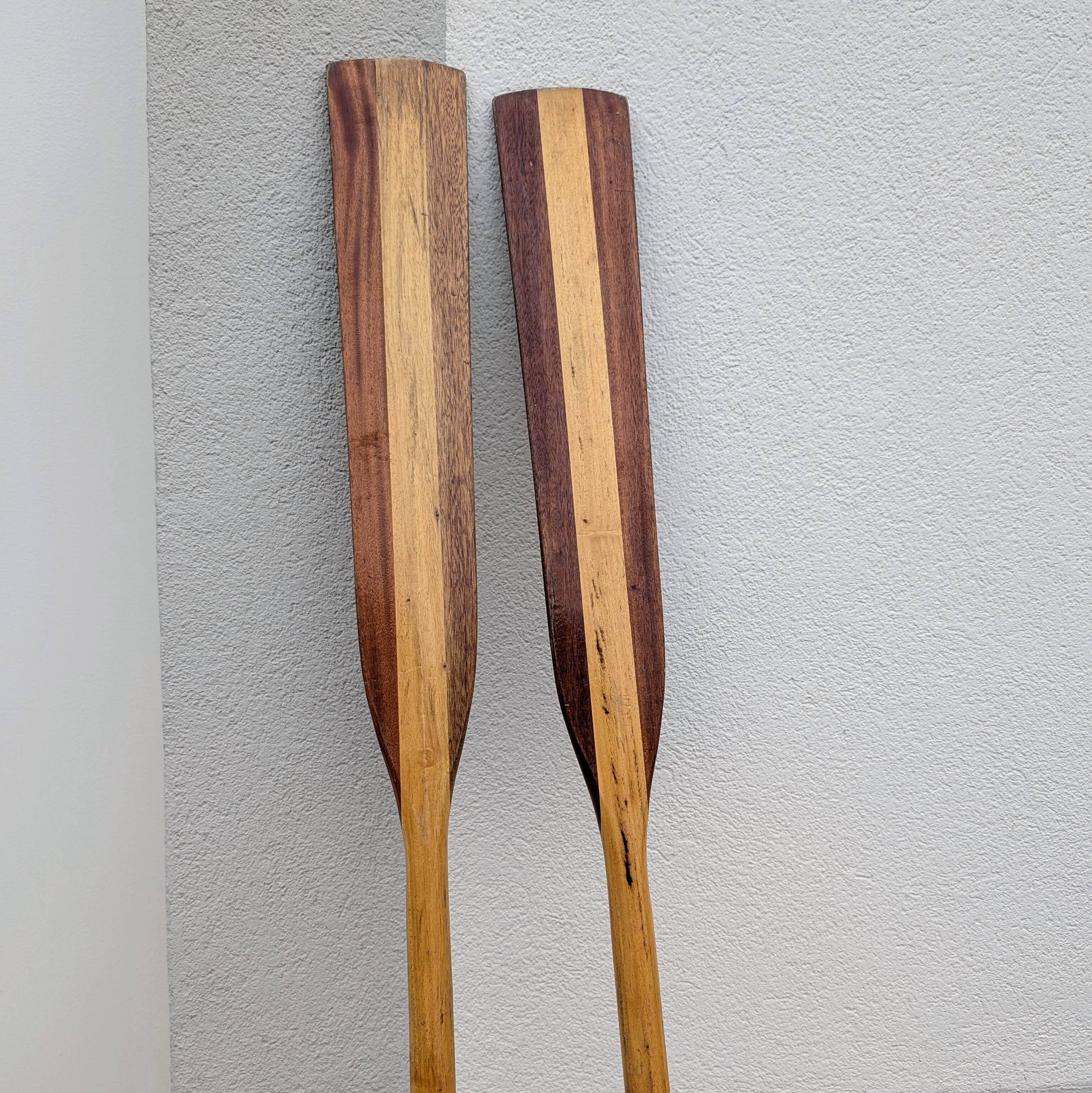 Pair of old oars