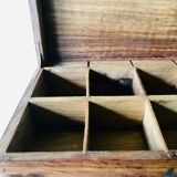 Wooden box with lockers