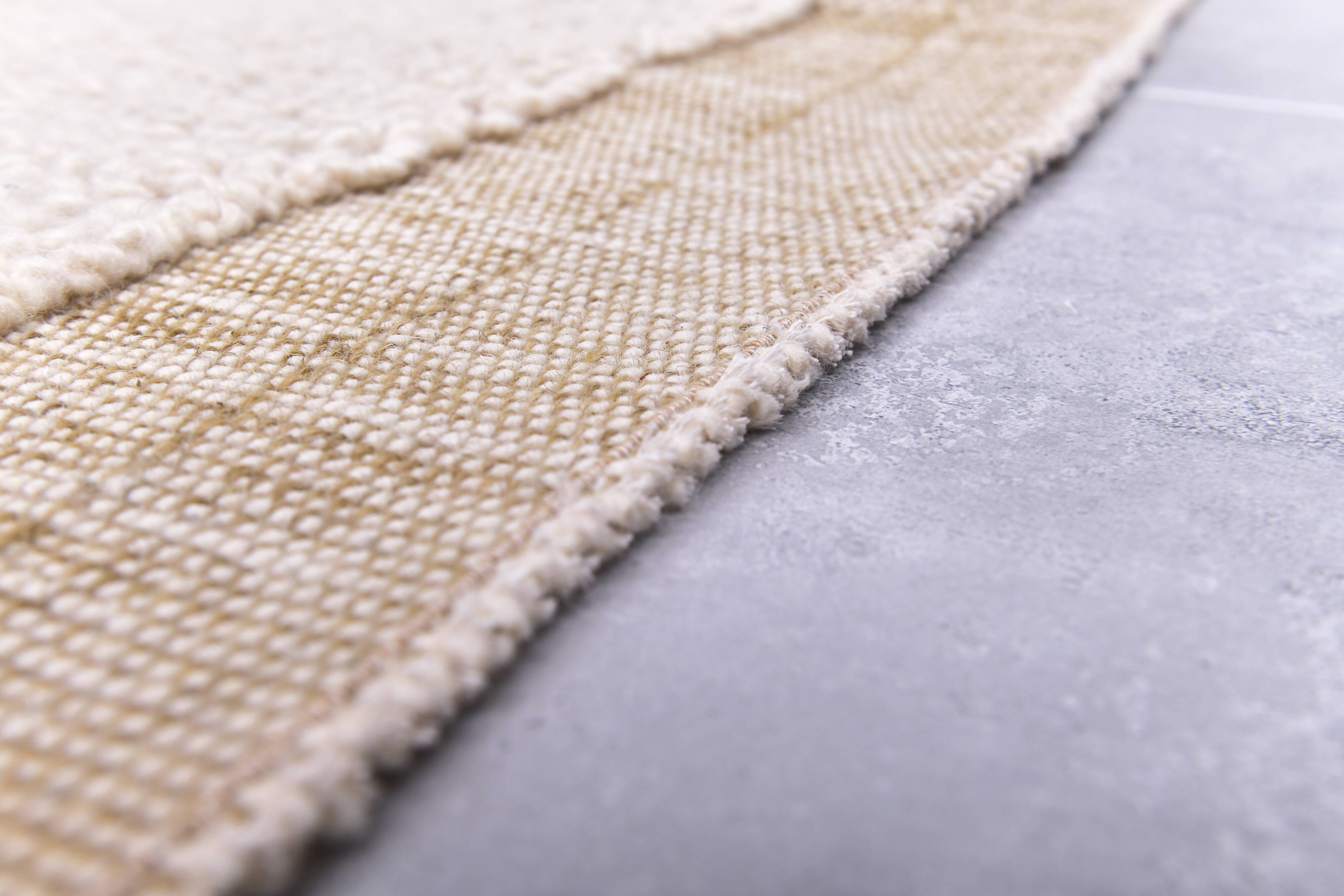 9x10 Mustard Beige Handmade Wool Moroccan Rug, 278x298Cm