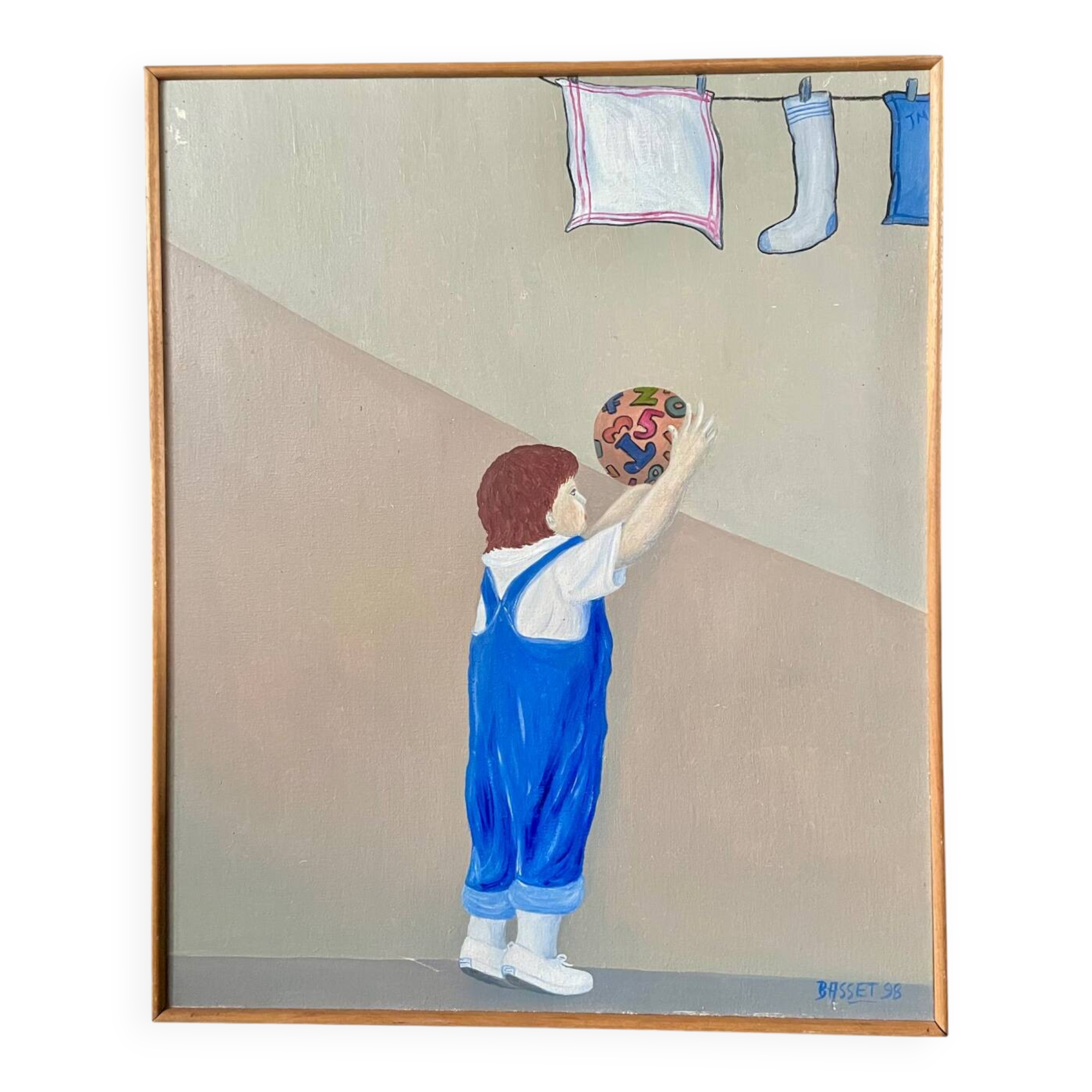 L'enfant au ballon - art figuratif contemporain