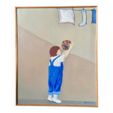 L'enfant au ballon - art figuratif contemporain