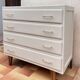 Commode vintage restaurée beige
