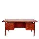 Vintage desk model 75 by Niels Clausen in teak - NC Møbler, Denmark 1960s