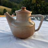 Glazed stoneware teapot