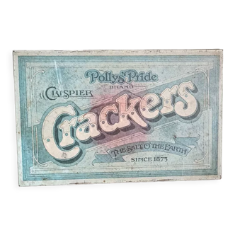 Boite en métal ancienne crackers