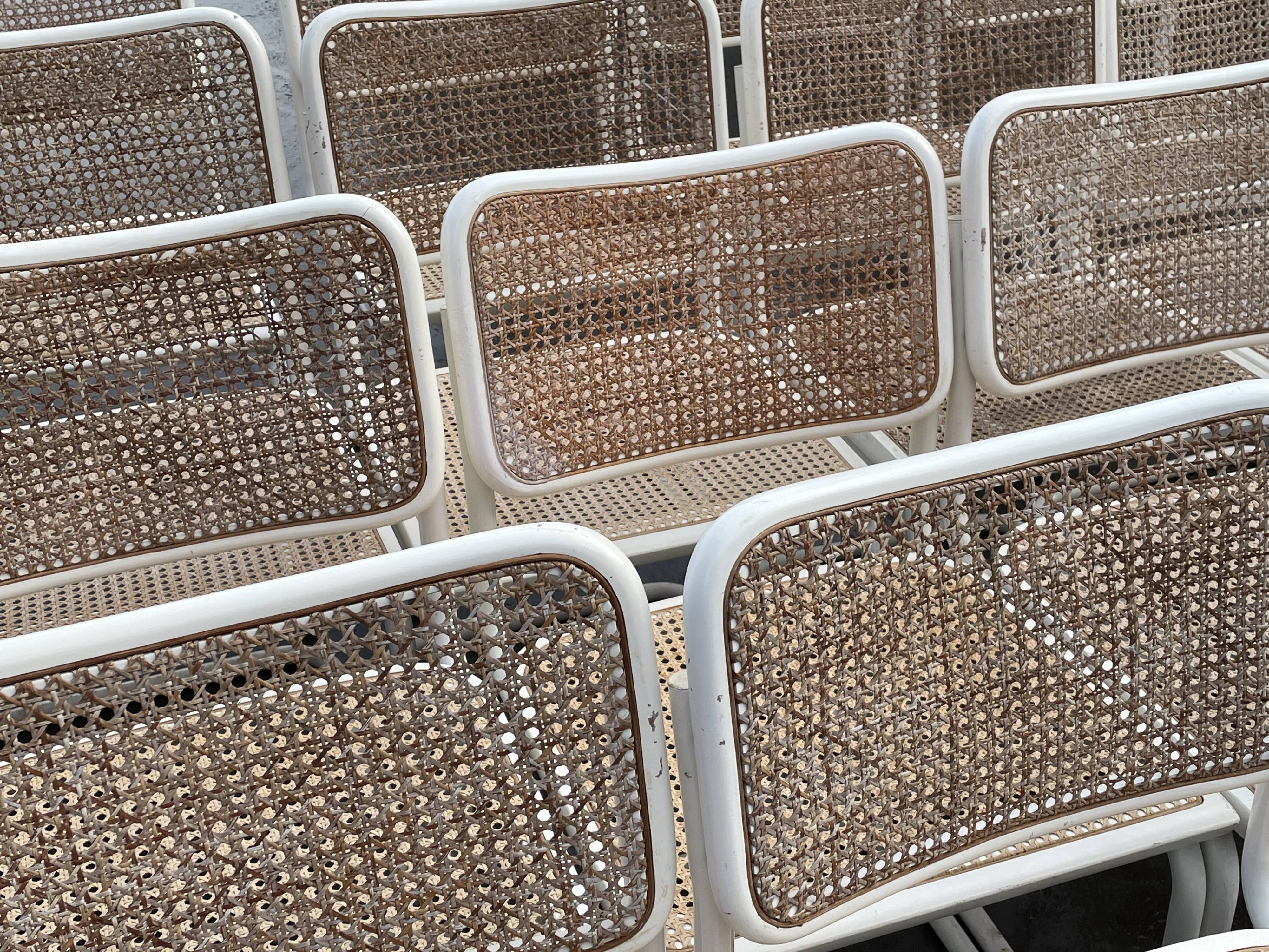 Set of 4 Cesca Model chairs by Marcel Breuer