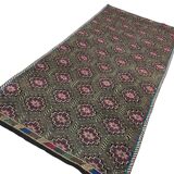 Neutral Oushak Geometric Kilim Rug