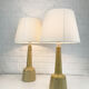 Pair of Ceramic Table Lamps Palshus, Denmark, design Esben Klint for Le Klint