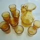 Service carafe et 15 verres vintage