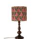 Flower-shaped lampshade print