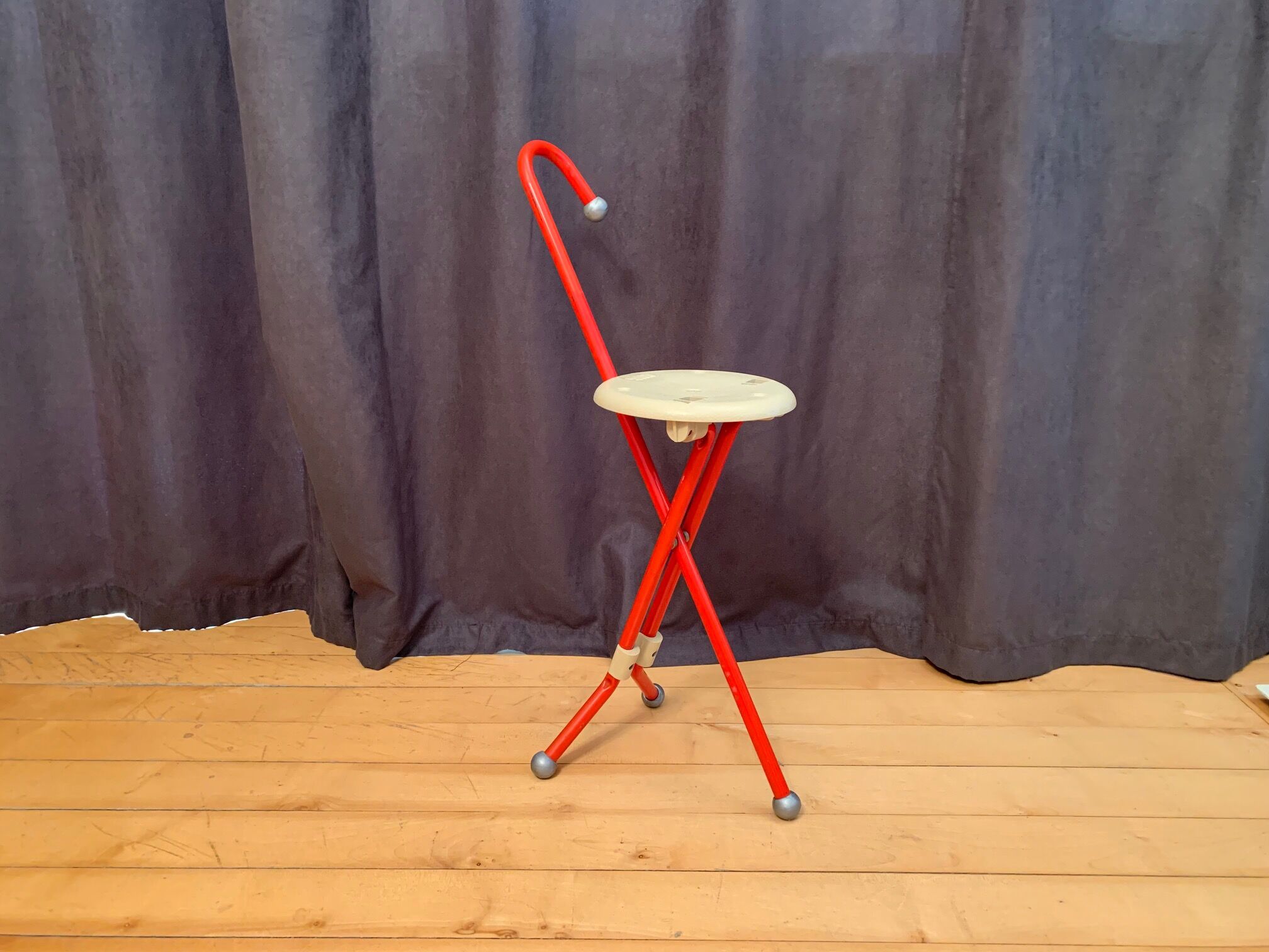 Memphis folding chair by Ivan Loss, Ulisse, Italy, 1980s