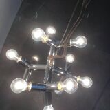 Atomic 12 HL suspension light in Espace style, mid-20th century, Austrian, by J.T. Kalmar, 1960s.