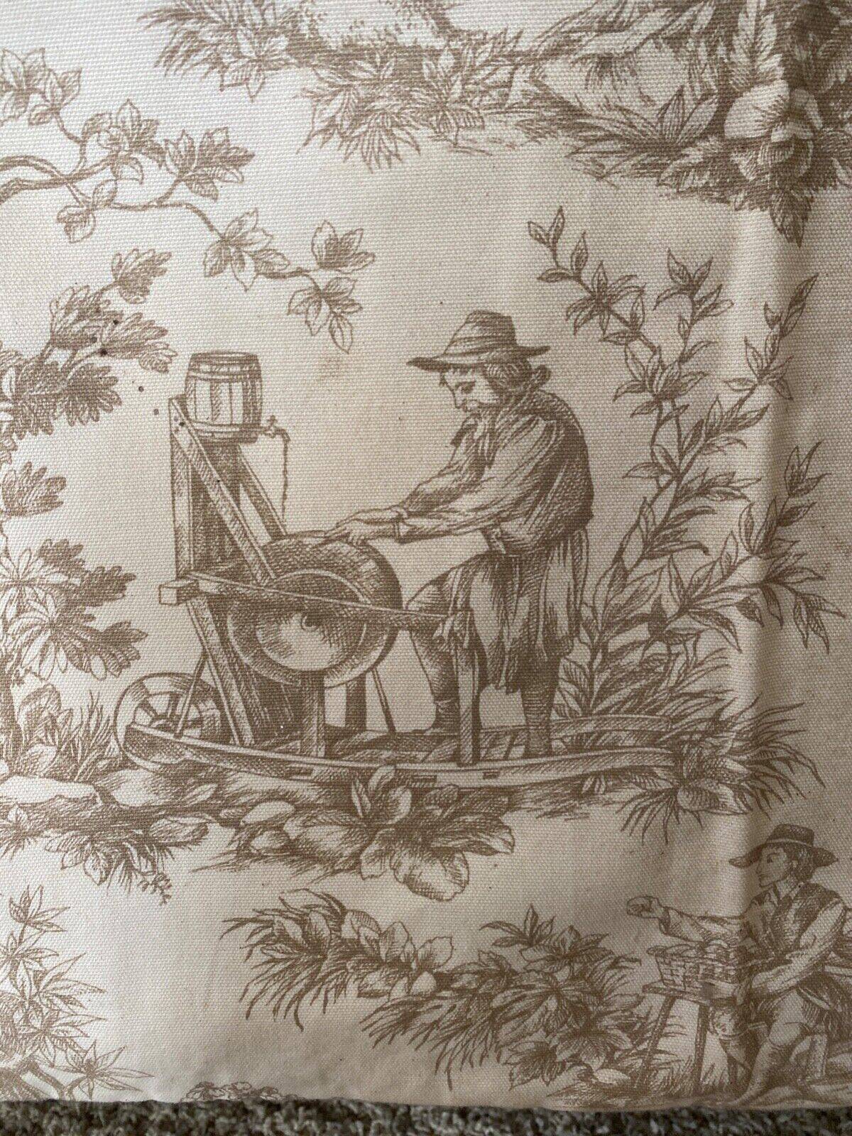 Toile de Jouy fabric late 19th century