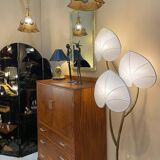 Arturo Pani Floor Lamp 1970s Brass Verdigris Vintage Palm Tree Hollywood Regency