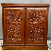 Folding bar. Solid mahogany.