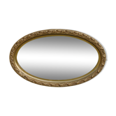 Miroir ancien ovale biseauté