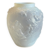 Muller opalescent bird vase