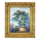 Cows in the Brush, 19th-20th Century, Oil on Canvas, Framed