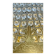 Large Montgolfiere chandelier in gilded bronze and faceted glass pendants