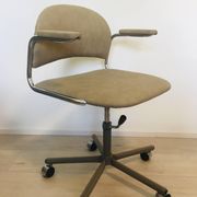 Vintage Biege Office Arm Chair from Kovona Model K-107, Czechoslovakia 1970’s