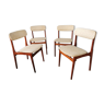 Set de 4 chaises scandinaves en teck 1960