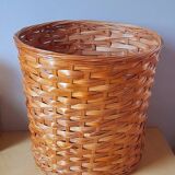 Waste paper basket or wicker plant pot