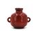 Blood red ceramic vase with handles by Max Idlas, 1960s.