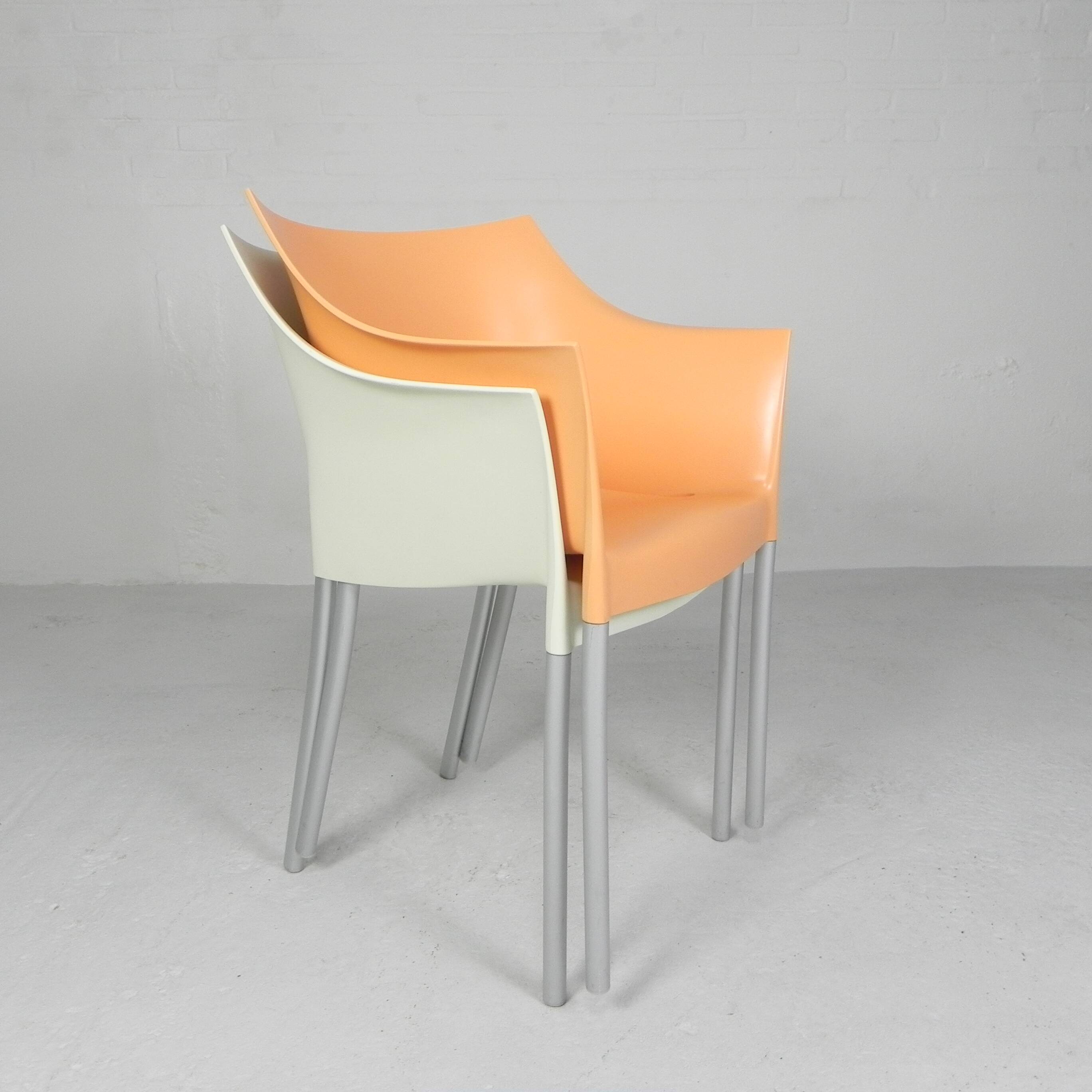 Set of 2 Dr NO chairs by Starck for Kartell, 1990s