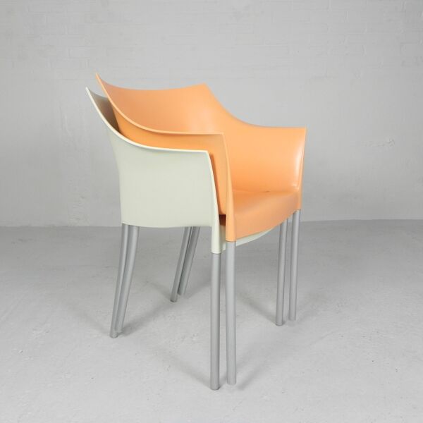 Set of 2 Dr NO chairs by Starck for Kartell, 1990s