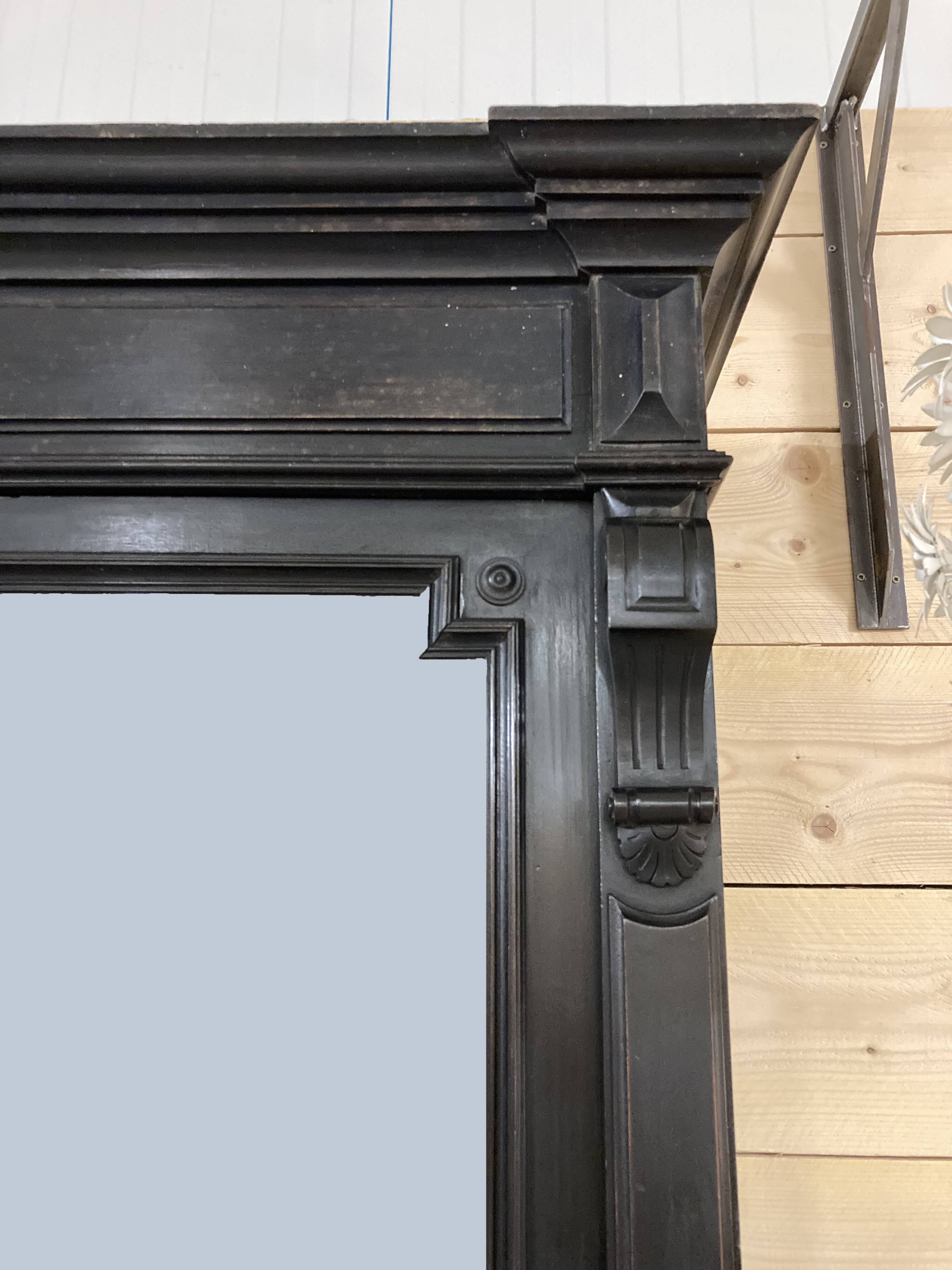Library from the Napoléon III era in blackened pear wood.