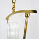 Minimalist vintage hanging in brass and glass tube Year 50