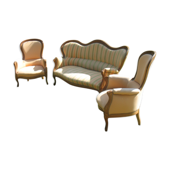 Salon 3 pièces style Louis Philippe